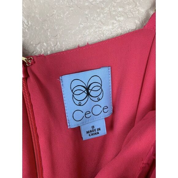 Cece Pink Floral Burnout Dress - Picture 4 of 6